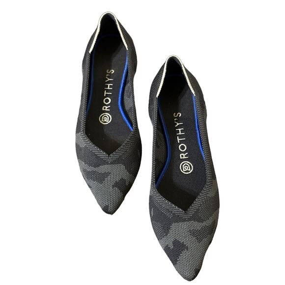 ROTHY'S Camo Camouflage Pony Pointy Flats - Picture 1 of 6